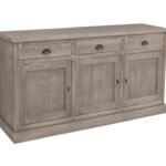 Landelijk dressoir met 3 lades en deuren. gemaakt van massief hout in de kleur antraciet grey washing. kan op maat gemaakt worden. Villa Laura
