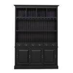 een groot landelijk drankkast/buffetkast/wijnkast. De kast heeft wijnglazenhouder/wijnglazenrek, laadjes en schuifdeuren. de kast is perfect om uw mooie flessen te etaleren. Gemaakt van massief hout eiken in de kleur blauw grijs, blauwgrijs met een witte binnenkant. de drankkast is 150 cm lang of het kan op maat gemaakt worden. Villa Laura