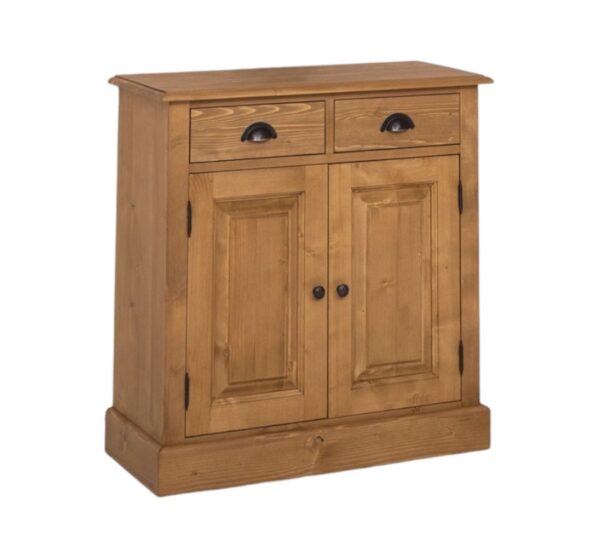 landelijk dressoir met 2 lades en deuren. gemaakt van massief hout in de kleur naturel warm eiken. kan op maat gemaakt worden. Villa Laura