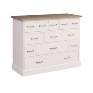 Houten apothekersdressoir/ ladekast Newport - 13 lades - maatwerk (PS103)