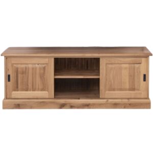 Eiken houten TV-meubel met schuifdeuren - 160 cm of maatwerk (OPS222)