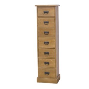 Houten hoge ladekast 7 lades Newport - maatwerk (PS276)