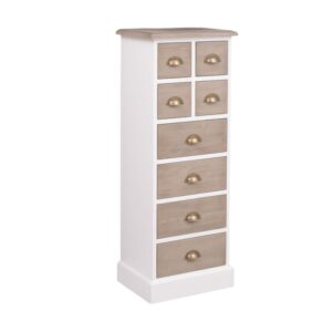 Houten hoge ladekast 8 lades Newport - 46 cm - maatwerk (PS89)