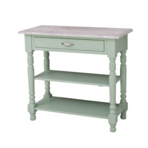 Houten sidetable Tilburg met bolpoten - maatwerk (PS709)