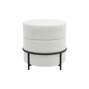 DUKE van Kick Collection past in ieder interieur, deze unieke ronde poef is bekleed met een luxe gemêleerde bouclé stof. En in combinatie met het zwarte stalen frame geeft hij jouw interieur de uitstraling die je zoekt. Als extra zitplek of bijzettafel, Duke wordt de blikvanger van iedere ruimte! Villa Laura