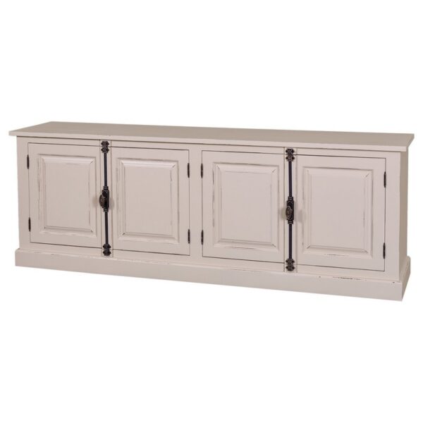 landelijk dressoir met 4 deuren. gemaakt van massief hout in de kleur brons. kan op maat gemaakt worden. Villa Laura