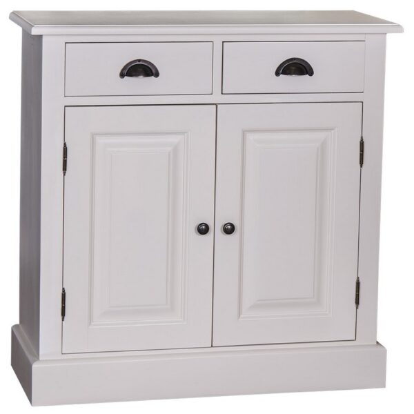 landelijk dressoir met 2 lades en deuren. gemaakt van massief hout in de kleur wit. kan op maat gemaakt worden. Villa Laura