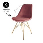 Elegant, zacht & multifunctioneel dat is de KICK kuipstoel Velvet. Een moderne eetkamerstoel, bureaustoel, bijzetstoel, of…, een heerlijke stoel met luxe uitstraling die zich in iedere ruimte thuis voelt. Dat maakt het dan ook onze ultieme topper. Met zijn velours zitting en stalen frame is onze VELVET precies wat elk interieur sfeervol en uniek maakt. Verkrijgbaar in heel veel kleuren dus mix and match voor het ultieme resultaat! Villa Laura