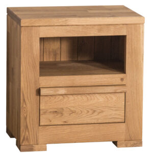 Modern eiken hout nachtkastje - 47 cm of maatwerk (OPS635)
