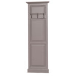 Landelijke wandhalmeubel/wandkapstok met drie haken. Gemaakt van massief eiken hout in de kleur taupe. Het wandhalmeubel kan op verschillende manieren geverfd worden in verschillende kleuren en kan op maat gemaakt worden. Villa Laura