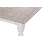 Landelijke rechthoekige eettafel gemaakt van eiken hout, kan in verschillende maten. Het tafelblad is in de kleur Sand white wash. Het onderstel is in de kleur gebroken wit. De tafel kan op verschillende manieren geverfd worden in verschillende kleuren en kan op maat gemaakt worden. Villa Laura