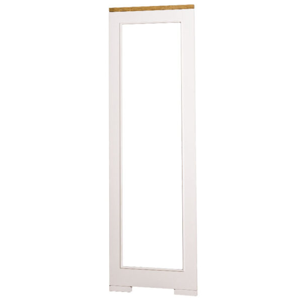 moderne houten spiegel gemaakt van eiken in de kleur wit