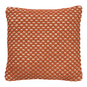 DENLEY - Sierkussen van katoen Potters Clay 45x45 cm - oranje