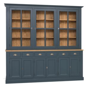 groot landelijk buffetkast/vitrinekast  Woerden - 245 cm (ps179bas/sup)