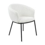 De kick eetkamerstoel DUKE van Kick Collection past in ieder interieur, deze unieke stoel is bekleed met een luxe bouclé stof. En in combinatie met het zwarte stalen frame geeft hij jouw interieur de uitstraling die je zoekt. Het zitcomfort heeft Duke te danken aan de goed aansluitende rugleuning en zachte zitting. En daarom is deze toffe stoel uitermate geschikt voor lange gezellige avonden aan tafel. Villa Laura
