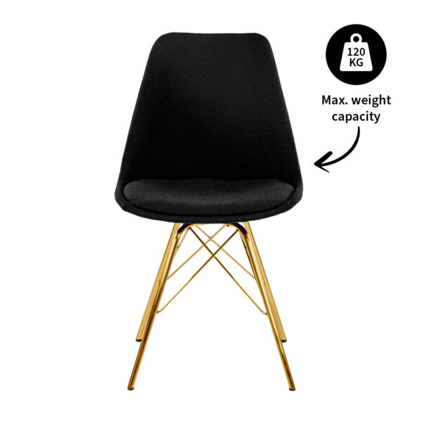 De Kick-kuipstoel Jens is de oude vertrouwde kuip in een ander jasje. De zitting van de kuip is bekleed met een katoenen textuurstof. En in combinatie met het gouden frame, geeft hij jouw interieur de luxe uitstraling die je zoekt. Helemaal Kick! Verkrijgbaar in meerdere kleuren dus mix and match voor het ultieme resultaat! Villa Laura