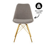 De Kick-kuipstoel Jens is de oude vertrouwde kuip in een ander jasje. De zitting van de kuip is bekleed met een katoenen textuurstof. En in combinatie met het gouden frame, geeft hij jouw interieur de luxe uitstraling die je zoekt. Helemaal Kick! Verkrijgbaar in meerdere kleuren dus mix and match voor het ultieme resultaat! Villa Laura