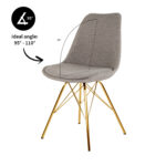 De Kick-kuipstoel Jens is de oude vertrouwde kuip in een ander jasje. De zitting van de kuip is bekleed met een katoenen textuurstof. En in combinatie met het gouden frame, geeft hij jouw interieur de luxe uitstraling die je zoekt. Helemaal Kick! Verkrijgbaar in meerdere kleuren dus mix and match voor het ultieme resultaat! Villa Laura