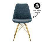 De Kick-kuipstoel Jens is de oude vertrouwde kuip in een ander jasje. De zitting van de kuip is bekleed met een katoenen textuurstof. En in combinatie met het gouden frame, geeft hij jouw interieur de luxe uitstraling die je zoekt. Helemaal Kick! Verkrijgbaar in meerdere kleuren dus mix and match voor het ultieme resultaat! Villa Laura
