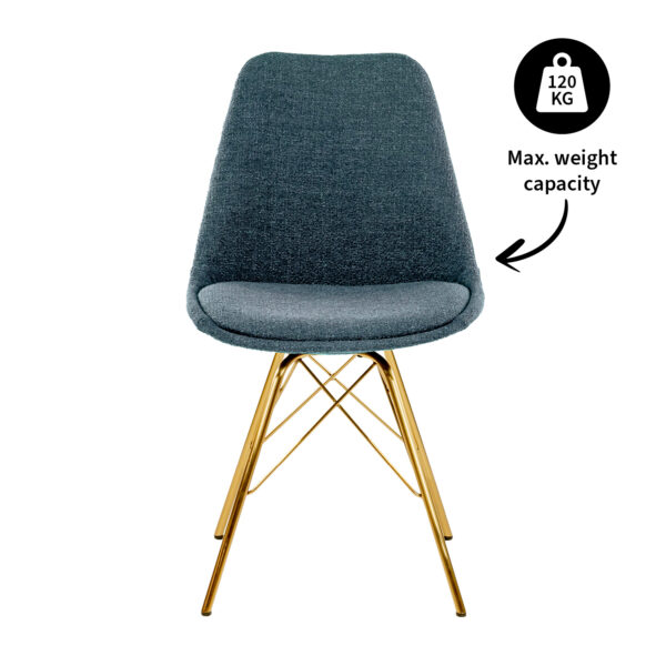 De Kick-kuipstoel Jens is de oude vertrouwde kuip in een ander jasje. De zitting van de kuip is bekleed met een katoenen textuurstof. En in combinatie met het gouden frame, geeft hij jouw interieur de luxe uitstraling die je zoekt. Helemaal Kick! Verkrijgbaar in meerdere kleuren dus mix and match voor het ultieme resultaat! Villa Laura