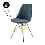 De Kick-kuipstoel Jens is de oude vertrouwde kuip in een ander jasje. De zitting van de kuip is bekleed met een katoenen textuurstof. En in combinatie met het gouden frame, geeft hij jouw interieur de luxe uitstraling die je zoekt. Helemaal Kick! Verkrijgbaar in meerdere kleuren dus mix and match voor het ultieme resultaat! Villa Laura