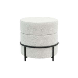 DUKE van Kick Collection past in ieder interieur, deze unieke ronde poef is bekleed met een luxe gemêleerde bouclé stof. En in combinatie met het zwarte stalen frame geeft hij jouw interieur de uitstraling die je zoekt. Als extra zitplek of bijzettafel, Duke wordt de blikvanger van iedere ruimte! Villa Laura