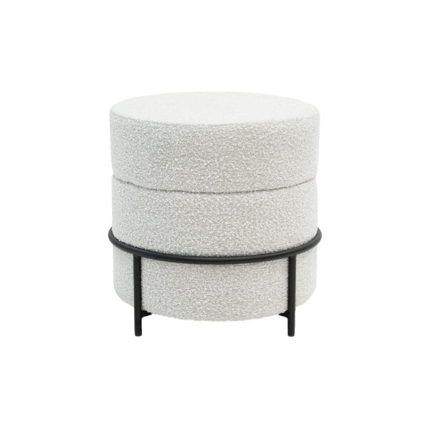 DUKE van Kick Collection past in ieder interieur, deze unieke ronde poef is bekleed met een luxe gemêleerde bouclé stof. En in combinatie met het zwarte stalen frame geeft hij jouw interieur de uitstraling die je zoekt. Als extra zitplek of bijzettafel, Duke wordt de blikvanger van iedere ruimte! Villa Laura
