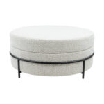 DUKE van Kick Collection past in ieder interieur, deze unieke ronde poef is bekleed met een luxe gemêleerde bouclé stof. En in combinatie met het zwarte stalen frame geeft hij jouw interieur de uitstraling die je zoekt. Als extra zitplek of bijzettafel, Duke wordt de blikvanger van iedere ruimte! Villa Laura