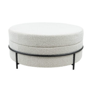 DUKE van Kick Collection past in ieder interieur, deze unieke ronde poef is bekleed met een luxe gemêleerde bouclé stof. En in combinatie met het zwarte stalen frame geeft hij jouw interieur de uitstraling die je zoekt. Als extra zitplek of bijzettafel, Duke wordt de blikvanger van iedere ruimte! Villa Laura