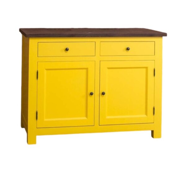 keukenblok in de kleur geel.