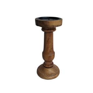 Houten kandelaar - hoogte 25 cm