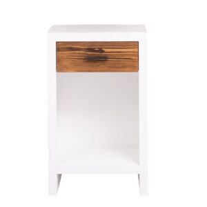 Moderne houten nachtkastje Miami met rustieke vlak - 45 cm (PS748)