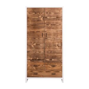 Moderne houten kledingkast Miami met rustieke deuren - 100 cm of maatwerk (PS744)
